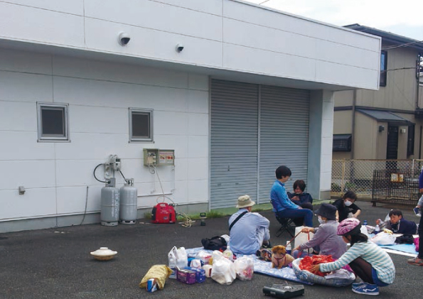 非常用発電機　非常用蓄電池　熊本地震で生活インフラを提供